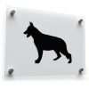 German Shepherd Standing Silhouette Sticker 1