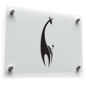 Giraffe Silhouette Vinyl Sticker