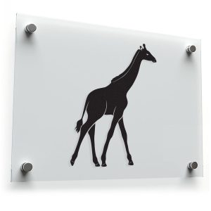 Giraffe Silhouette Vinyl Sticker
