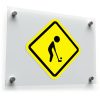 Golf Crossing Sign Vinyl Decal