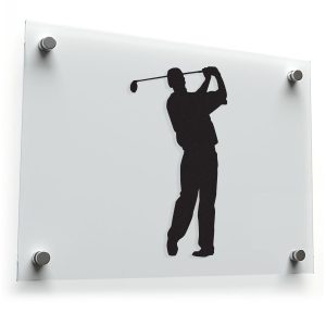 Golf Swing Silhouette Sticker