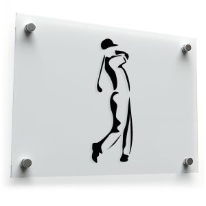 Golf Swing Silhouette Sticker