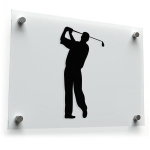 Golf Swing Silhouette Sticker