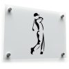 Golf Swing Silhouette Vinyl Decal 1