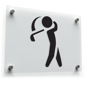 Golfer Silhouette Decal