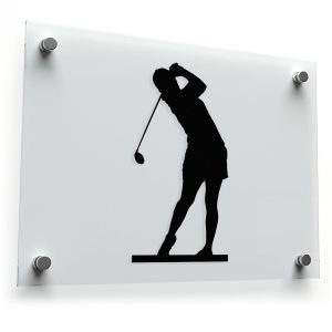 Golfer Silhouette Sticker