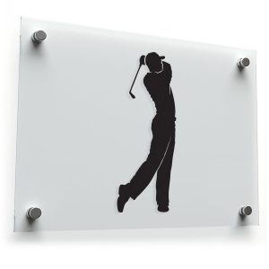 Golfer Silhouette Sticker