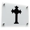 Gothic Cross Silhouette Sticker 1