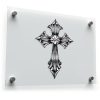 Gothic Cross Silhouette Sticker 1