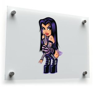 Gothic Pin-Up Girl Sticker