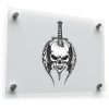 Gothic Skull and Sword Sticker