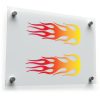 Gradient Flame Pair Decal Set