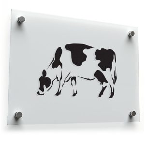 Grazing Cow Vinyl Sticker