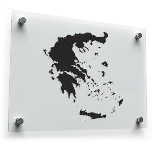 Greece Map Silhouette Sticker