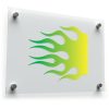 Green Flame Sticker