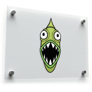 Green Monster Fish Vinyl Decal