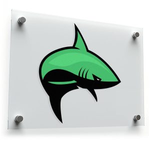 Green Shark Sticker
