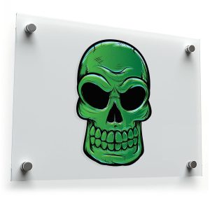 Green Skull Sticker