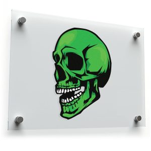Green Skull Sticker