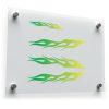 Green and Yellow Flame Decal Set