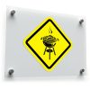 Grill Warning Sign Sticker – BBQ Safety Decal for