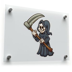 Grim Reaper Cartoon Decal