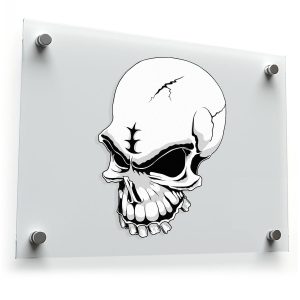 Grim Skull Vinyl Sticker