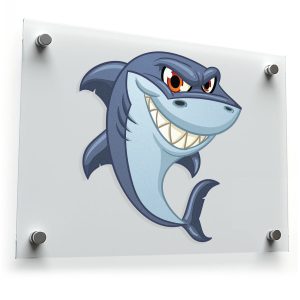 Grinning Shark Sticker