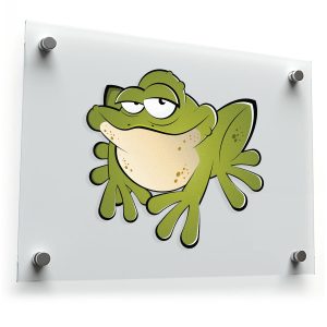 Grumpy Frog Vinyl Sticker