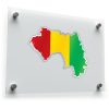 Guinea Map Flag Sticker