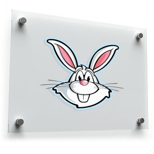 Happy Bunny Face Sticker