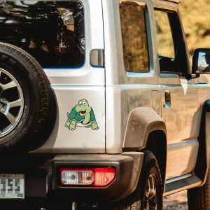 Alternative view of Happy Cartoon Turtle Sticker