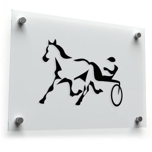 Harness Racing Horse and Sulky Sticker