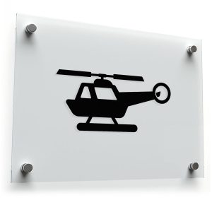 Helicopter Vinyl Sticker