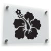 Hibiscus Flower Silhouette Sticker 1