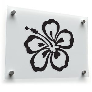 Hibiscus Flower Vinyl Sticker