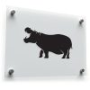 Hippo Silhouette Vinyl Sticker