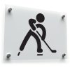 Hockey Player Silhouette Sticker 1