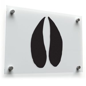 Hoof Print Vinyl Sticker