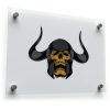 Horned Viking Skull Sticker