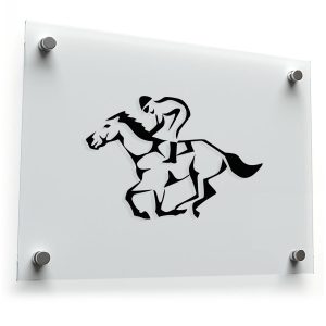 Horse Racing Silhouette Sticker