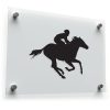 Horse and Rider Silhouette Sticker 1