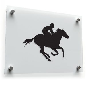Horse and Rider Silhouette Sticker