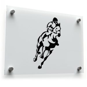 Horse and Rider Silhouette Sticker
