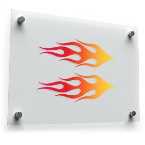 Hot Flame Decal Set