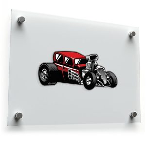 Hot Rod Muscle Car Sticker