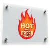 Hot and Fresh Flame Sticker