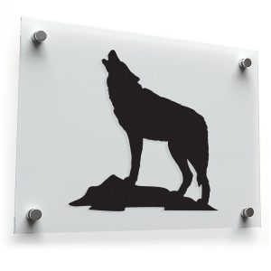 Howling Wolf Silhouette Decal