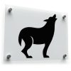 Howling Wolf Silhouette Sticker 1