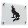 Howling Wolf Silhouette Sticker 1